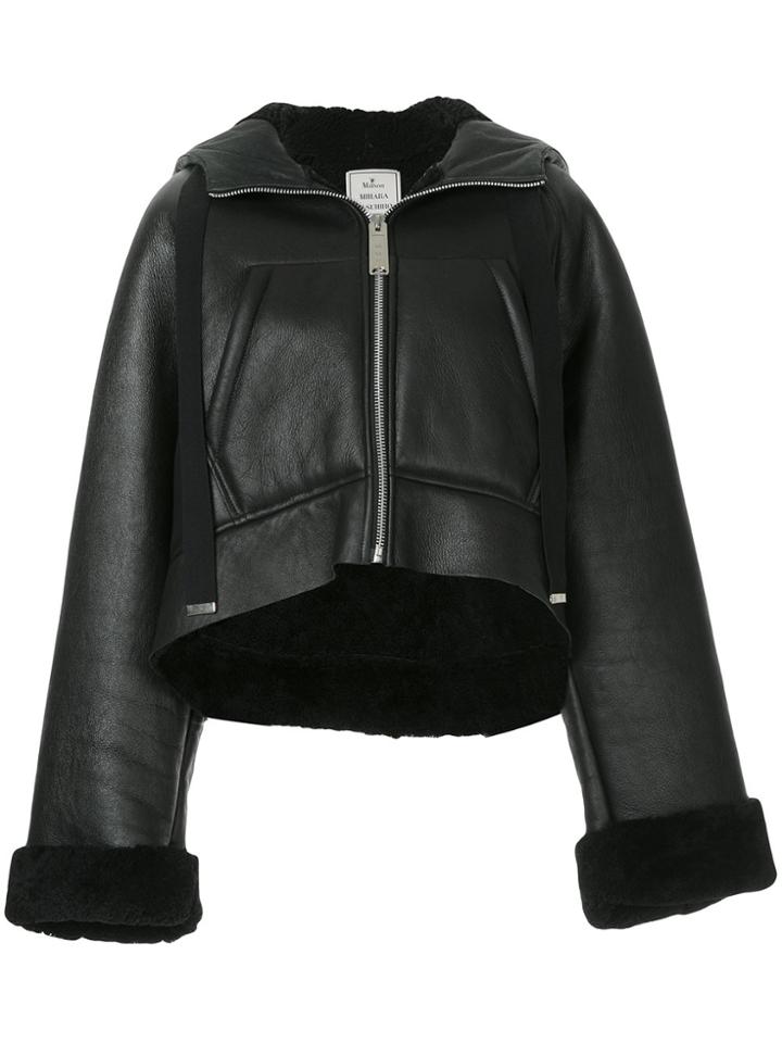 Maison Mihara Yasuhiro Oversized Shearling Jacket - Black