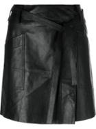 Mm6 Maison Margiela Mini Leather Skirt