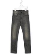 Finger In The Nose Slim Fit Jeans, Boy's, Size: 8 Yrs, Grey