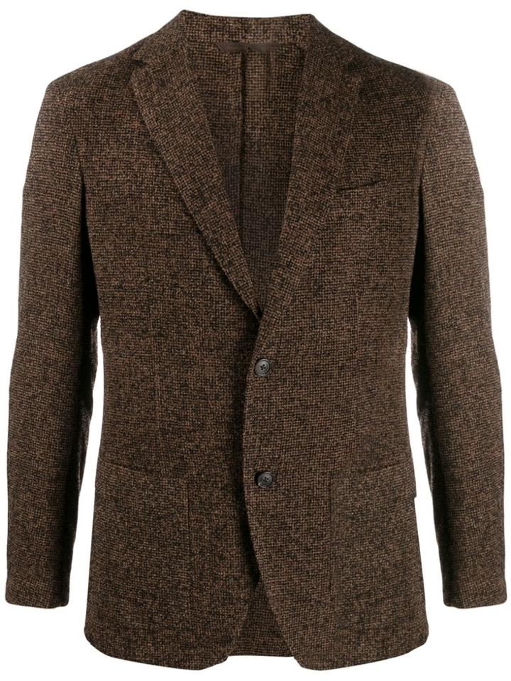 Altea Single Breasted Blazer - Brown