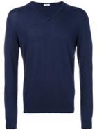 Fashion Clinic Timeless V-neck Jumper - Blue
