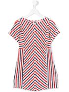 Anne Kurris Short Sleeve Striped Dress, Girl's, Size: 10 Yrs, Red