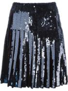 Emilio Pucci Sequin Skirt, Women's, Size: 42, Blue, Viscose/pvc