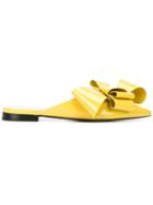 Delpozo Bow Mules - Yellow