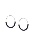 Maria Black Serendipity Medium Color Pop Hoop Earrings - Silver
