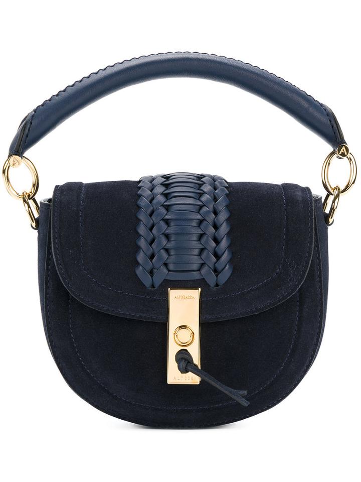Altuzarra - Flap Cross Body Bag - Women - Suede - One Size, Blue, Suede
