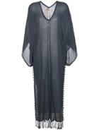 Caravana Knotted Kimono Beach Dress - Blue