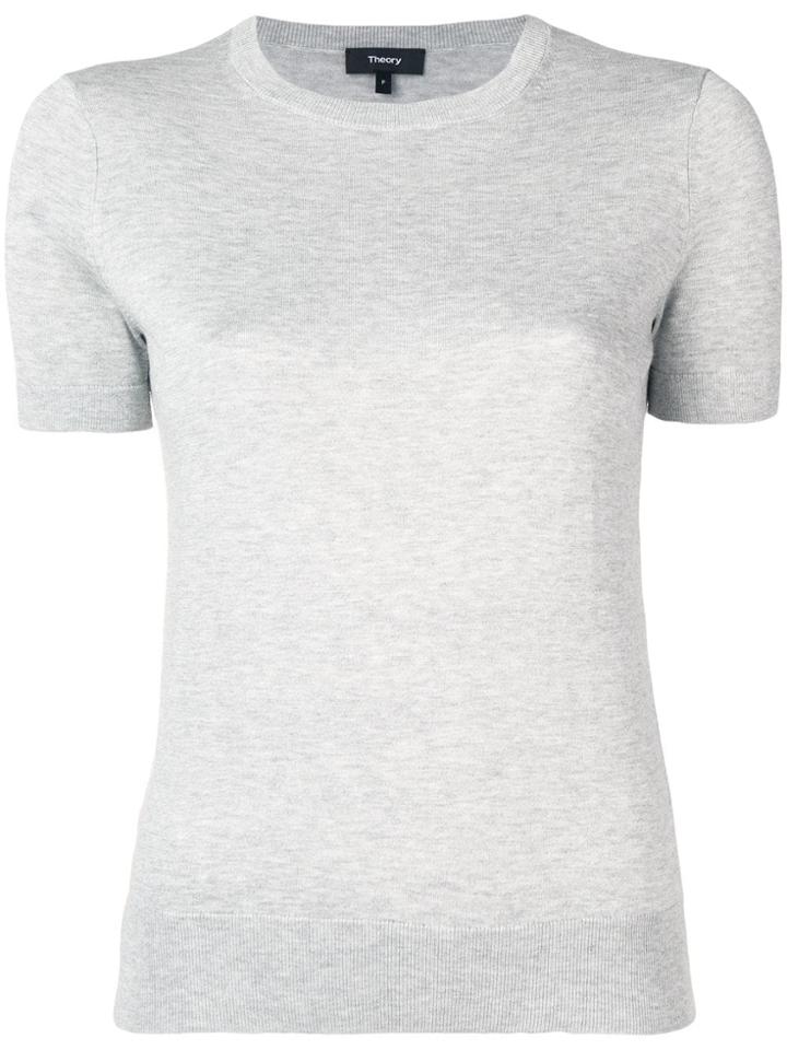 Theory Knitted T-shirt - Grey