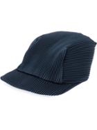 Pleats Please By Issey Miyake - Pleated Cap - Women - Polyester - One Size, Blue, Polyester