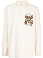 Kent & Curwen Oversized Chest Patch Polo Shirt - White