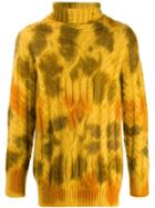 Moncler Tie-dye Turtleneck Jumper - Yellow