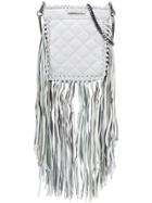 Thomas Wylde Fringed Quilted Crossbody - Grey