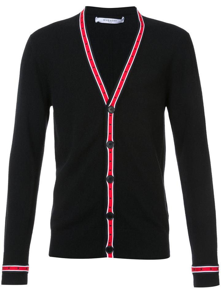 Givenchy - Contrast-trim Cardigan - Men - Wool - M, Black, Wool
