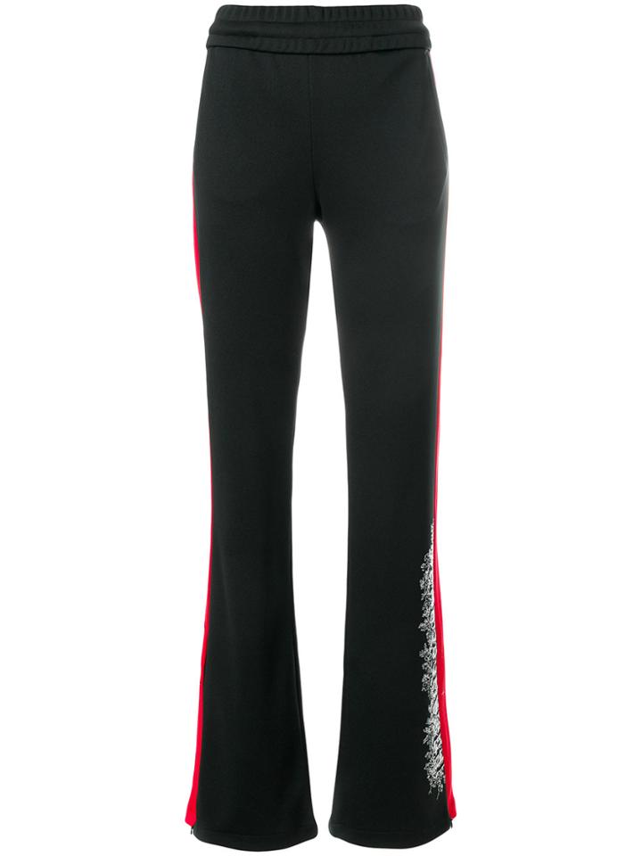 Off-white Embroidered Detail Trousers - Black