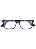 Mcq By Alexander Mcqueen Eyewear - Tortoiseshell-effect Glasses - Unisex - Acetate - One Size, Blue, Acetate
