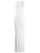 Alexandre Vauthier Halter Neck Evening Dressa - White