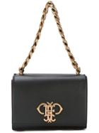 Emilio Pucci Chain Shoulder Bag, Women's, Black, Calf Leather