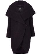Zac Zac Posen - 'camilla' Cocoon Wrap Coat - Women - Cotton/polyester/wool - M, Pink/purple, Cotton/polyester/wool