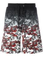 Marcelo Burlon County Of Milan Camouflage Print Track Shorts, Men's, Size: Small, Black, Cotton