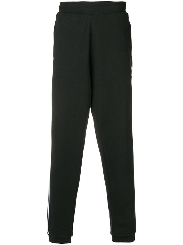 Adidas Three Stripe Joggers - Black