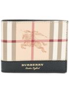 Burberry Haymarket Check Billfold Wallet - Nude & Neutrals