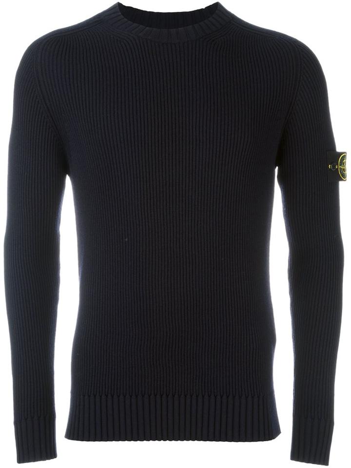 Stone Island Rib Knit Sweater