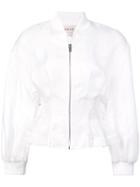 Cushnie Et Ochs Cropped Structured Sleeve Jacket - White