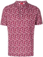 Isaia Floral Print Polo Shirt - Pink & Purple