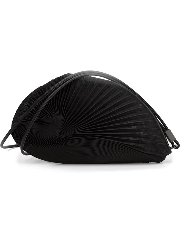 Issey Miyake Seashell Effect Pleated Clutch