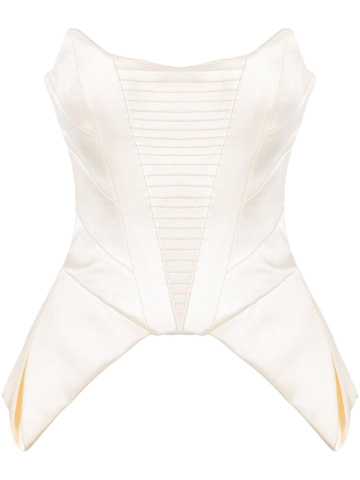 Rubin Singer Strapless Corset Top - White