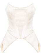 Rubin Singer Strapless Corset Top - White
