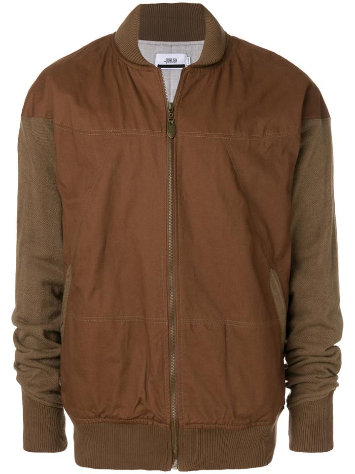 Publish Two-tone Bomber Jacket - Brown