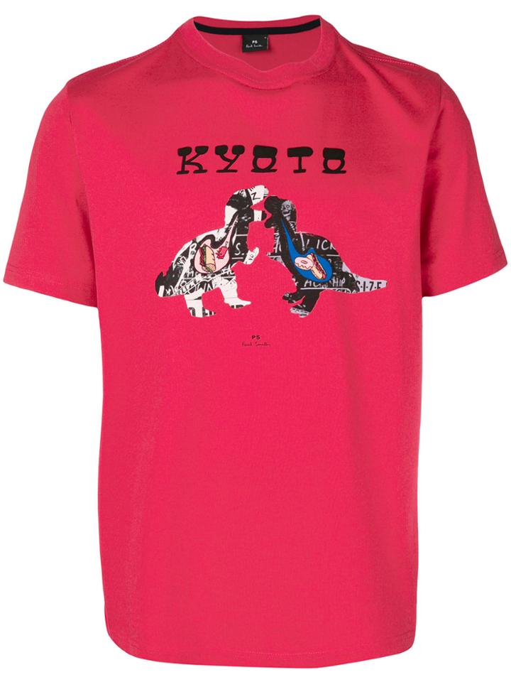 Ps By Paul Smith Kyoto Dinosaur T-shirt - Red
