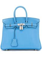 Hermès Vintage Birkin 25 Swift Handbag - Blue