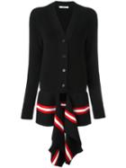 Givenchy Waist Tie Cardigan, Size: Small, Black, Cotton/polyamide/spandex/elastane