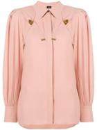 Elisabetta Franchi Loose Fit Blouse - Pink & Purple