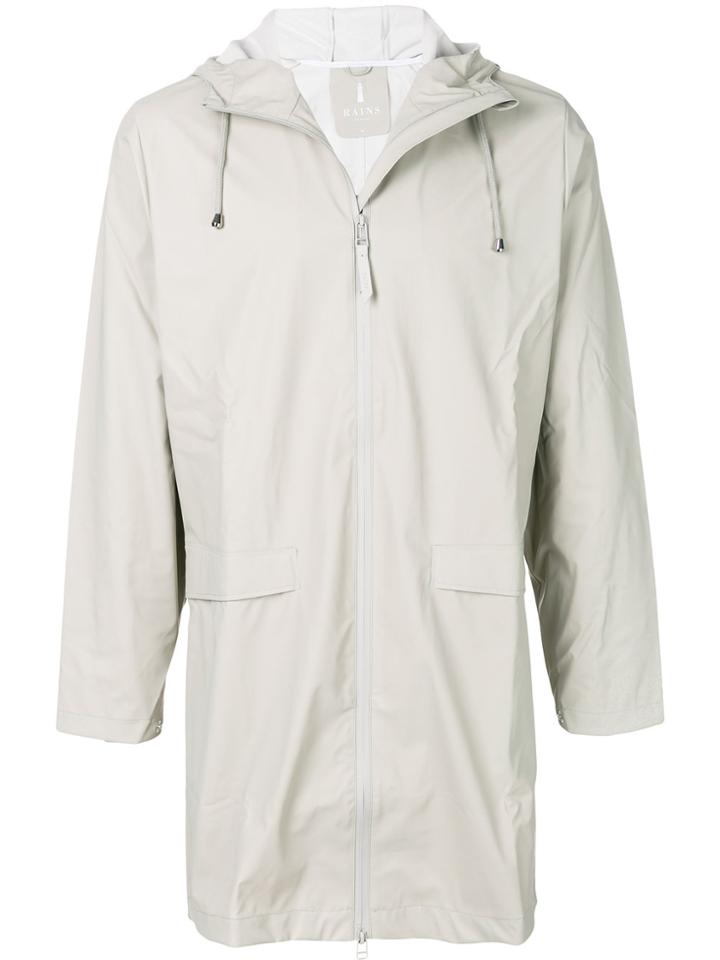Rains Hooded Parka - Nude & Neutrals
