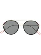 Dior Eyewear Round Shaped Sunglasses - Black