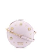 Versace Jeans Couture Studded Round-shaped Crossbody Bag - Pink