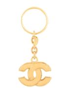Chanel Vintage Cc Keyring - Gold