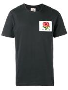 Kent & Curwen Rose Embroidered T-shirt - Black