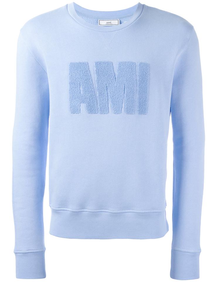 Ami Alexandre Mattiussi - Big Ami Sweatshirt - Men - Cotton - Xs, Blue, Cotton