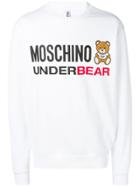 Moschino Teddy Bear Logo Sweatshirt - White