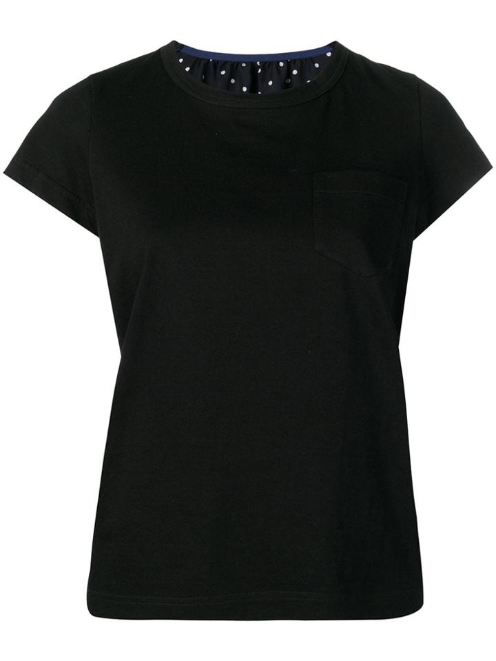 Sacai Polka Dot Print T-shirt - Blue