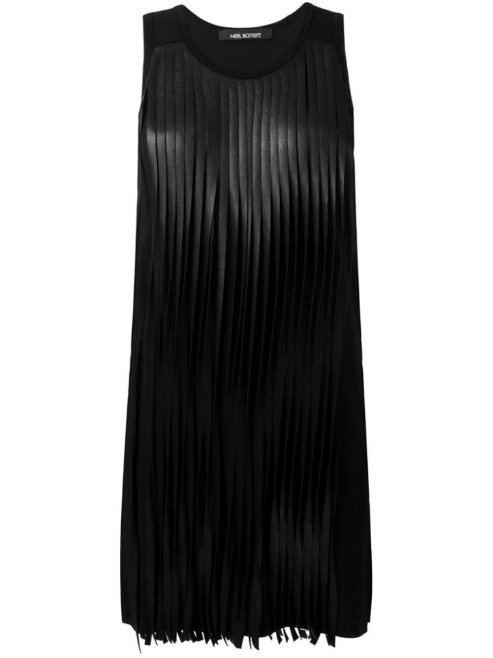 Neil Barrett Fringed Dress - Black