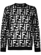 Fendi Ff Devoré Jumper - Black