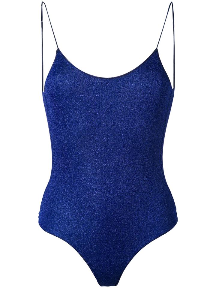 Oseree Lurex Swimsuit - Blue
