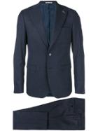 Paoloni Two-piece Slim Fit Suit - Blue