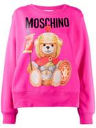 Moschino Teddy Bear Oversized Sweatshirt - Pink