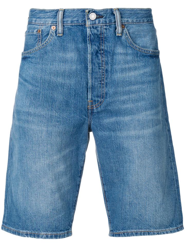 Levi's Knee Length Denim Shorts - Blue